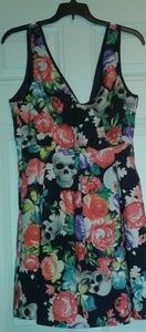 Floral Skull Sun Dress